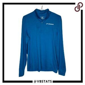 Brooks Quarter Zip Royal Blue Athleisure Performance Top in Size Large‎